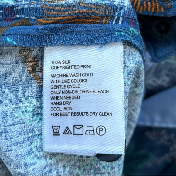 Tommy Bahama Men’s Hula Hideaway Short Sleeve Silk Button-Up Shirt Medium‎ - Picture 6 of 9